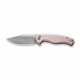 Couteau CIVIVI Stormhowl Pink Lame Acier Nitro-V Satin Manche Alum IKBS Button Lock Clip CIVC23040B3 - Livraison Gratuite