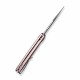 Couteau CIVIVI Stormhowl Pink Lame Acier Nitro-V Satin Manche Alum IKBS Button Lock Clip CIVC23040B3 - Livraison Gratuite