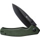 Couteau SENCUT Slashkin Green Manche Micarta Lame Acier D2 IKBS Linerlock Clip S200663 - Livraison Gratuite