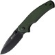 Couteau SENCUT Slashkin Green Manche Micarta Lame Acier D2 IKBS Linerlock Clip S200663 - Livraison Gratuite