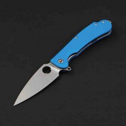 Couteau Daggerr Knives Resident Blue Manche FRN Lame Acier 8Cr14MoV Linerlock Clip DGRRSFBLSW - Livraison Gratuite