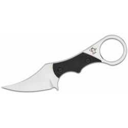 Couteau Mantis Sabot I Karambit 154CM Satin Trailing Point Blade Black G10 Handles Kydex Sheath MAN8301 - Livraison Gratuite