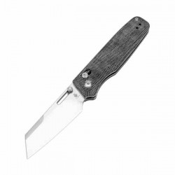 Couteau Kizer Task Clutch Lock Lame Acier 154CM SW Reverse Tanto Manche Micarta Handles IKBS Clip KIV3641C1 - Livraison Gratuite