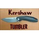 Couteau Kershaw Tumbler Lame Acier D2 Manche G10/Fibre de Carbone Framelock KS4038 - Livraison Gratuite