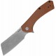 Couteau Kershaw Static Brown Micarta Lame Cleaver Lame Acier D2 SW KIVT Linerlock Clip KS3445MCB - Livraison Gratuite