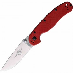 Couteau Ontario RAT II Red Manche G10 Lame Acier S35VN Linerlock Clip ON8064 - Livraison Gratuite