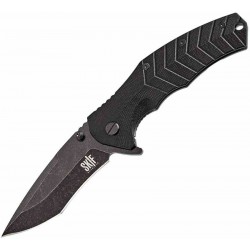 Couteau SKIF Knives Griffin Black Manche G10 Lame Tanto Acier 9Cr18MoV BLK IKBS Framelock Clip SKF422SEB - Livraison Gratuite