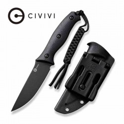 Couteau CIVIVI Stormridge Black Lame Acier Nitro-V Blackwash Manche G10 Etui Kydex CIVC230411 - Livraison Gratuite