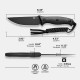 Couteau CIVIVI Stormridge Black Lame Acier Nitro-V Blackwash Manche G10 Etui Kydex CIVC230411 - Livraison Gratuite