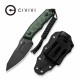 Couteau CIVIVI Propugnator Green Manche Micarta Lame Acier D2 BLK Reverse Tanto Etui Kydex CIVC230022 - Livraison Gratuite