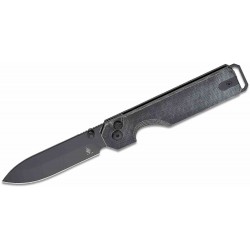 Couteau Kizer KUH Black Lame Acier 154CM Manche Micarta Button Lock CLip KIV3649C1 - Livraison Gratuite