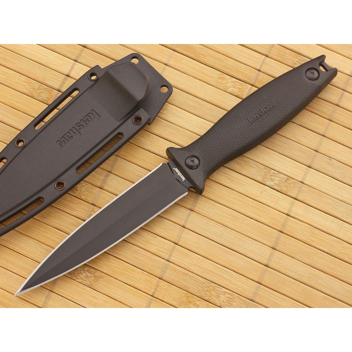 Couteau Kershaw Secret Agent Lame Acier 8Cr13MoV Manche FRN Etui Abs KS4007 - Livraison Gratuite