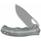 Couteau QSP Gorilla Denim Manche Micarta Lame Acier 14C28N SW IKBS Linerlock Clip QS153B1 - Livraison Gratuite