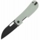 Couteau QSP Variant PE Jade Manche G10 Lame Acier 14C28N BLK Sheepsfoot IKBS Linerlock Clip QS154B - Livraison Gratuite