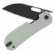 Couteau QSP Variant PE Jade Manche G10 Lame Acier 14C28N BLK Sheepsfoot IKBS Linerlock Clip QS154B - Livraison Gratuite
