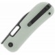 Couteau QSP Variant PE Jade Manche G10 Lame Acier 14C28N BLK Sheepsfoot IKBS Linerlock Clip QS154B - Livraison Gratuite
