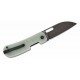 Couteau QSP Variant PE Jade Manche G10 Lame Acier 14C28N BLK Sheepsfoot IKBS Linerlock Clip QS154B - Livraison Gratuite