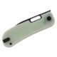 Couteau QSP Variant PE Jade Manche G10 Lame Acier 14C28N BLK Sheepsfoot IKBS Linerlock Clip QS154B - Livraison Gratuite