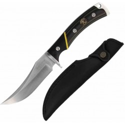 R15633 Couteau de CHasse Remington Hunter Lame Acier D2 Clip Point Manche G10 Etui Cuir - Livraison Gratuite