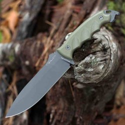 Couteau DPx Gear HEST 6 Milspec S35VN Black Blade OD Green G10 Handles Kydex Sheath USA DPXHSX061 - Livraison Gratuite