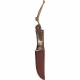 R15655 Couteau Remington Guide Jr. Skinner Lame Acier 440 Manche Os & Bois Etui Cuir - Livraison Gratuite