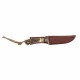 R15655 Couteau Remington Guide Jr. Skinner Lame Acier 440 Manche Os & Bois Etui Cuir - Livraison Gratuite