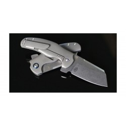 Couteau Kizer Sheepdog C01C Lame Acier CPM-S35VN Manche Titane Framelock Clip KI4488 - Livraison Gratuite