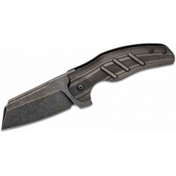 KI4488A3 Couteau Kizer C01c Carbon Fiber Lame Acier S35VN Sheepsfoot Blackwash IKBS Liner Lock - Livraison Gratuite