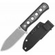 Couteau QSP Canary Fixed Blade Black Lame Acier Cr8Mo2VSi SW Manche Micarta Etui Kydex QS155B1 - Livraison Gratuite