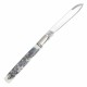 RR2484 Couteau Rough Ryder Black Appaloosa Doctor Lame Acier 440 Manche Os - Livraison Gratuite