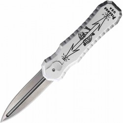 PKCP8S Couteau Piranha Silver Excalibur OTF Automatique Lame Acier 154CM Manche Aluminium USA - Livraison Gratuite