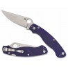 Couteau Spyderco Military 2.0 Dark Blue Lame Acier CPM-S110V Satin Manche G10 Clip Made USA SC36GPDBL2 - Livraison Gratuite