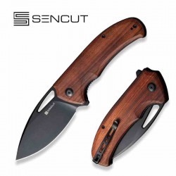 Couteau Sencut Phantara Guibourtia Manche Bois Lame Acier 9Cr18MoV BLK IKBS Linerlock Clip S230144 - Livraison Gratuite