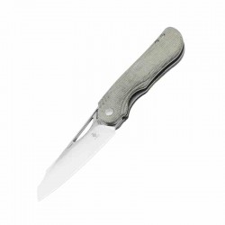 Couteau Kizer Kobold 2.0 Green Lame Acier 154CM SW Sheepsfoot Manche Micarta Liner Lock Clip KIV35422C1 - Livraison Gratuite