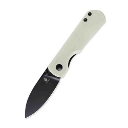 Couteau Kizer Yorkie White Lame Acier M390 Manche G10 IKBS Linerlock Clip KI3525S2 - Livraison Gratuite