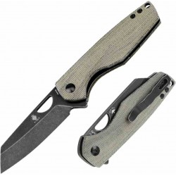 Couteau Kizer Sparrow OD Green Manche Micarta Lame Acier 154CM Blk LinerLock IKBS Clip KIV3628C2 - Livraison Gratuite