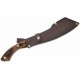 Couteau Condor Carlotus Parang Machete Lame Acier Carbone 1075 Manche Noyer Etui Cuir Salvador CTK397098HC - Livraison Gratuite