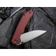 Couteau CIVIVI Brazen Burgundy Lame Acier 14C28N Manche G10 Linerlock Clip IKBS CIVC2102B - Livraison Gratuite