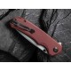 Couteau CIVIVI Brazen Burgundy Lame Acier 14C28N Manche G10 Linerlock Clip IKBS CIVC2102B - Livraison Gratuite