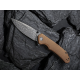Couteau CIVIVI BRAZEN Brown Manche Micarta Lame Acier Damas IKBS Linerlock Clip CIVC2102DS1 - Livraison Gratuite