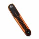 Couteau CIVIVI KwaiQ Orange/Black Manche G10 Lame Tanto Acier Nitro-V Satin IKBS Liner Lock Clip CIVC230152 - Livraison Gratuite