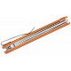Couteau CIVIVI KwaiQ Orange/Black Manche G10 Lame Tanto Acier Nitro-V Satin IKBS Liner Lock Clip CIVC230152 - Livraison Gratuite