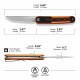 Couteau CIVIVI KwaiQ Orange/Black Manche G10 Lame Tanto Acier Nitro-V Satin IKBS Liner Lock Clip CIVC230152 - Livraison Gratuite