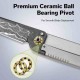 Couteau CIVIVI KwaiQ Ivory/Black Manche G10 Lame Tanto Acier Damas IKBS Liner Lock Clip CIVC23015DS1 - Livraison Gratuite