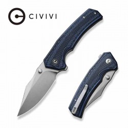 Couteau CIVIVI Vexillum Blue/Black Manche G10 Lame Acier Nitro-V Satin Clip Point IKBS CIVC23003D3 - Livraison Gratuite