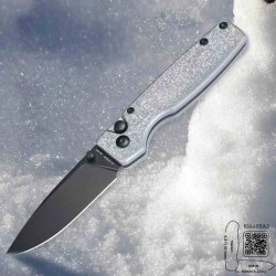 Couteau Kizer Original XL Titane Snowflake Lame Acier CPM-S35VN Black IKBS Button Lock Clip KI4605A2 - Livraison Gratuite