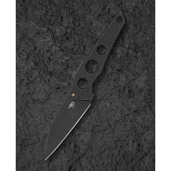 Couteau Bestech VK-Core Black Lame Acier 14C28N Wharncliffe Manche Acier Etui Kydex BTKF05B - Livraison Gratuite