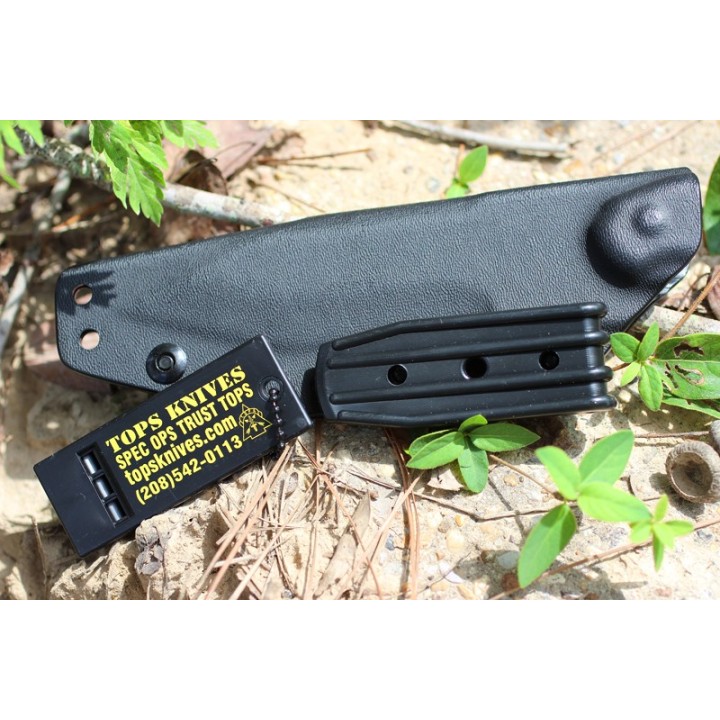 Couteau Tactical TOPS HKT (Hunter, Killer, Tracker) Carbone 1095 Manche Micarta Made In USA TPHKT01 - Livraison Gratuite