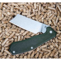 Couteau Gerber Asada Green Lame Acier 7Cr17MoV Manche Micarta Framelock Clip G1812 - Livraison Gratuite