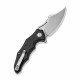 Couteau CIVIVI Chiro Black Manche G10 Lame Acier 14C28N Clip Point IKBS Linerlock Clip CIVC230463 - Livraison Gratuite